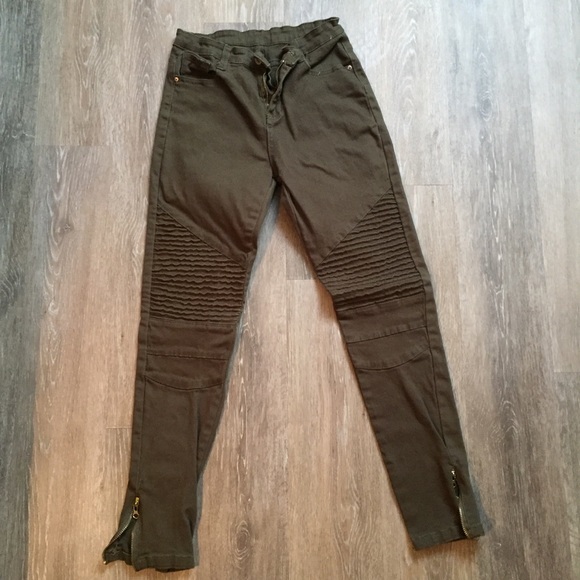 Denim - Olive Green Jeans